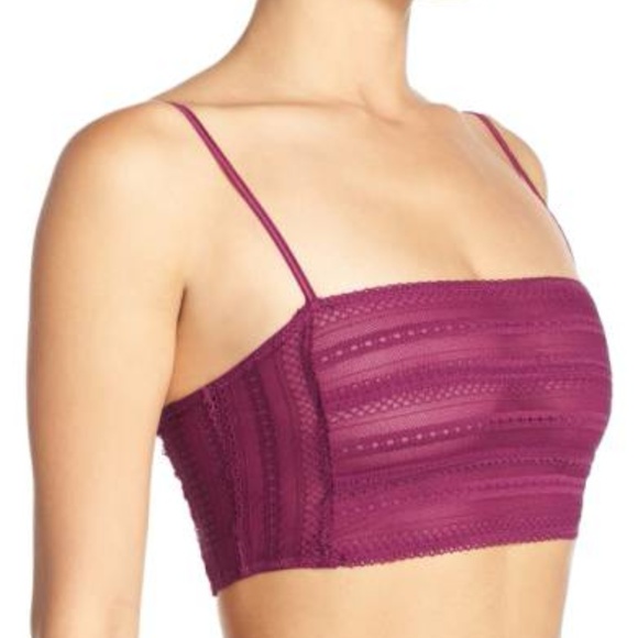 Free People Other - Free People Mesh Bralette Pink Purple